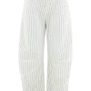 High trousers HAPPILY 702964 Cream White