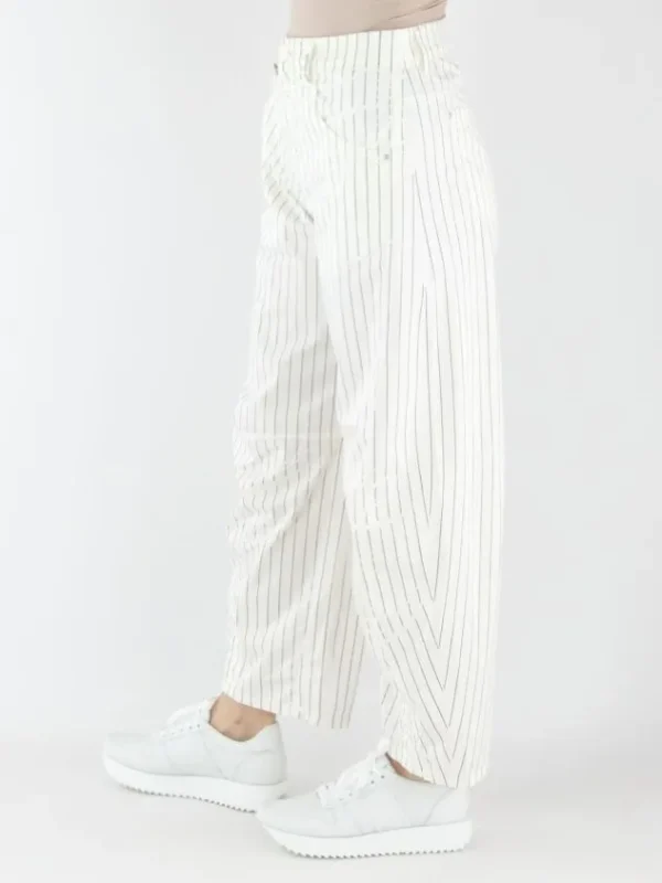 High trousers HAPPILY 702964 Cream White