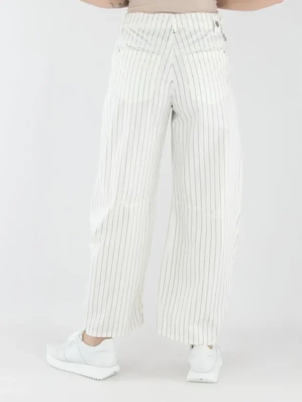 High trousers HAPPILY 702964 Cream White