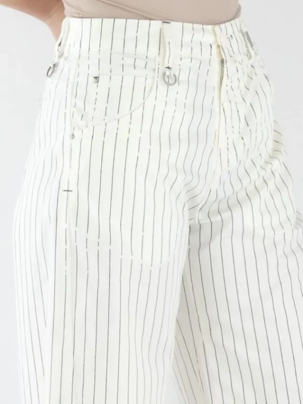High trousers HAPPILY 702964 Cream White