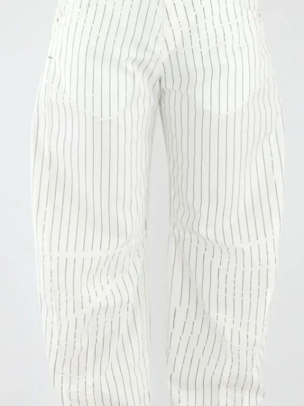 High trousers HAPPILY 702964 Cream White