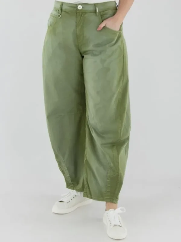 High trousers HAPPILY 702966 Green