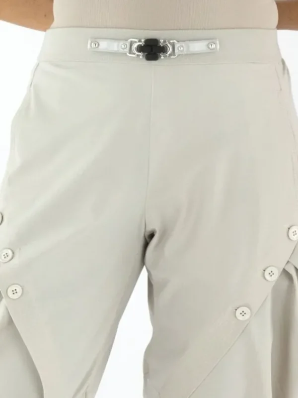 High trousers HURRY S01814 Beige
