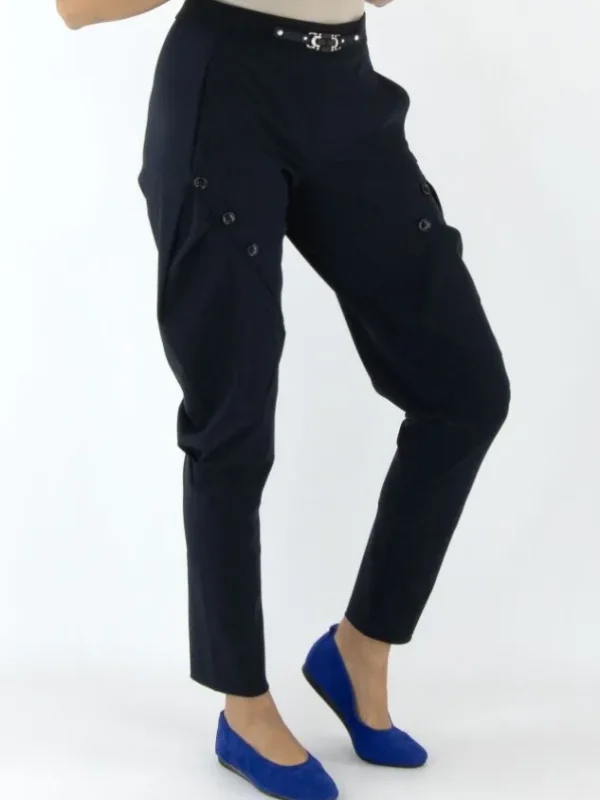 High trousers HURRY S01814 Blue