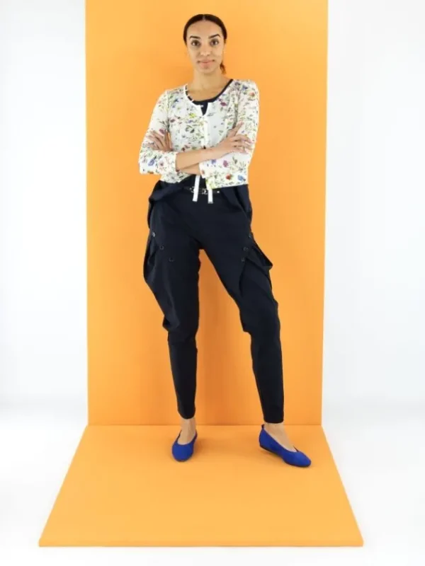 High trousers HURRY S01814 Blue
