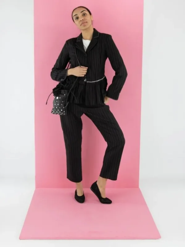 High trousers HYPER S01828 Black