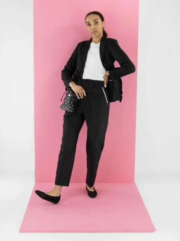High trousers HYPER S01828 Black