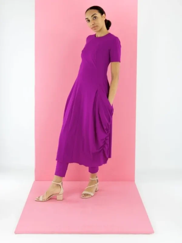 High trousers JEEPERS S05108 Purple