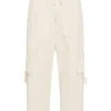 High trousers LAUNCH 702768 Cream White