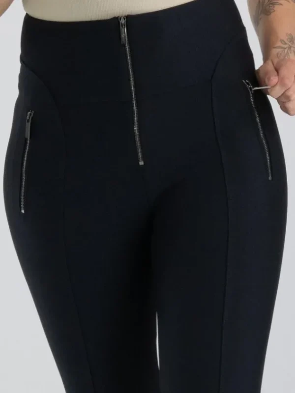 High trousers MINIMALIST S01794 Blue