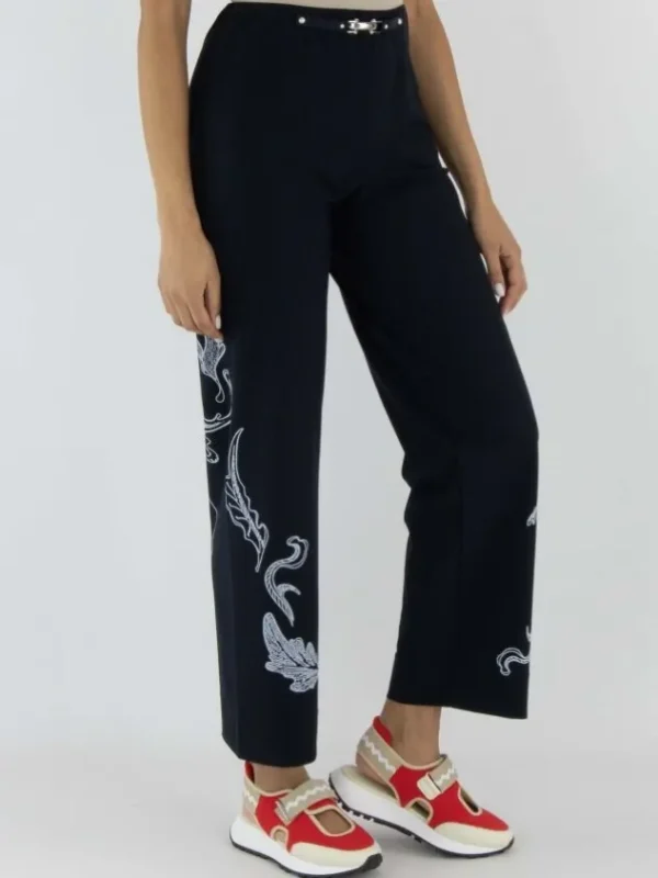 High trousers PROCEED S01823 Blue