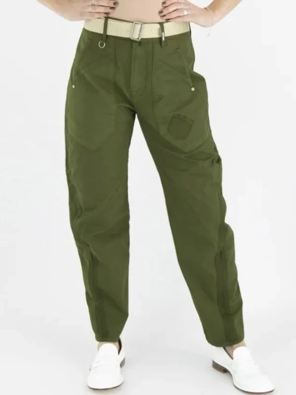 High trousers PULSATE 702822 Green