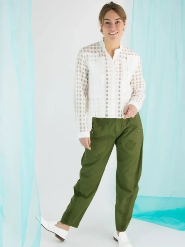 High trousers PULSATE 702822 Green