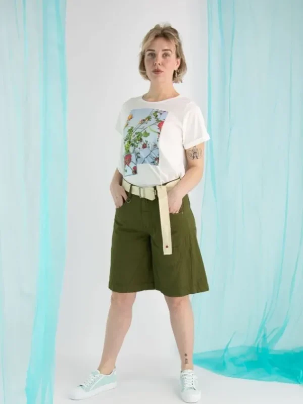 High trousers TRICKERY 704092 Green
