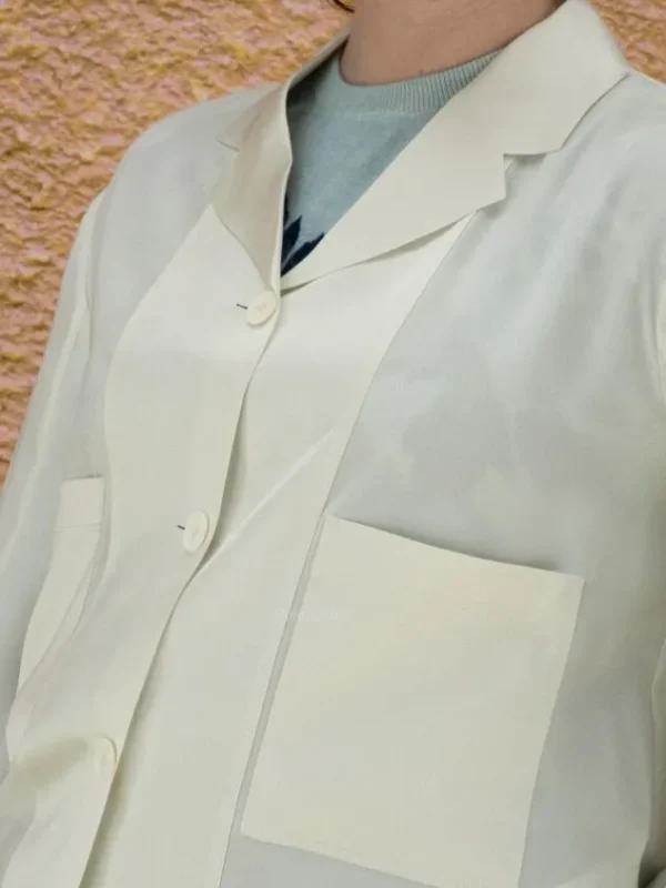 High vests UP TO DATE S30190 Cream White