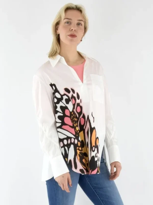 Marc Cain blouses YC 51.19 W26 Cream White
