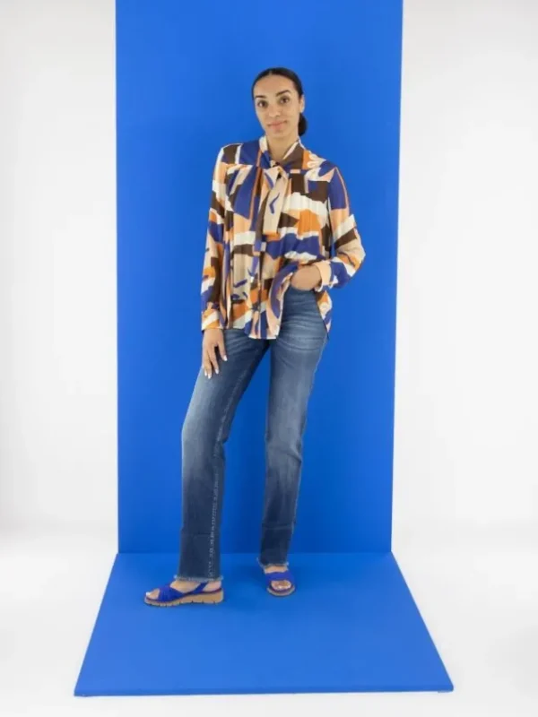 Marc Cain blouses YC 51.24 W11 Blue