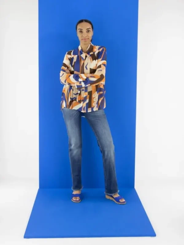 Marc Cain blouses YC 51.24 W11 Blue