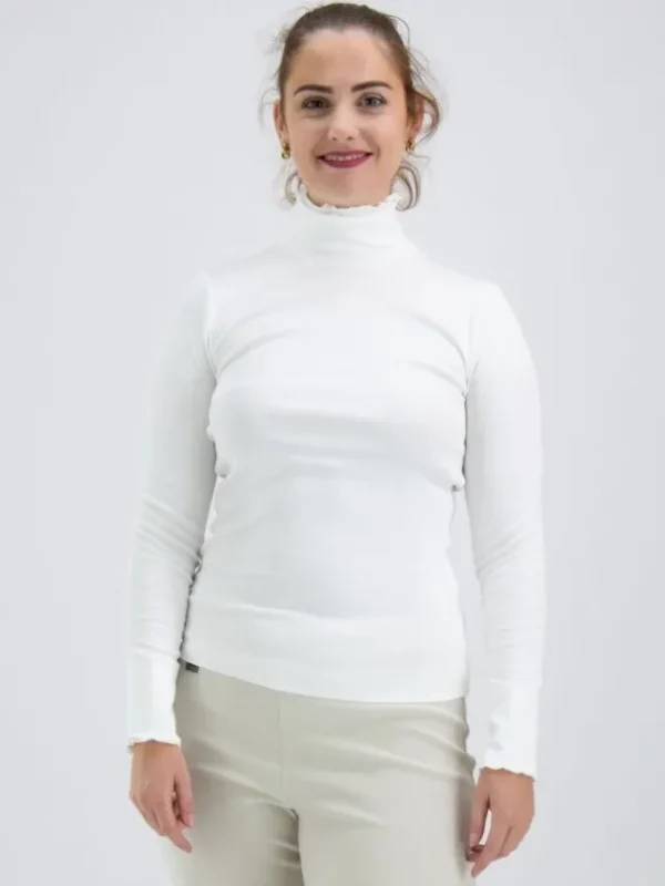 Marc Cain shirts ++ 48.43 J50 Cream White