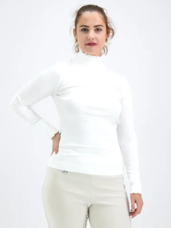 Marc Cain shirts ++ 48.43 J50 Cream White