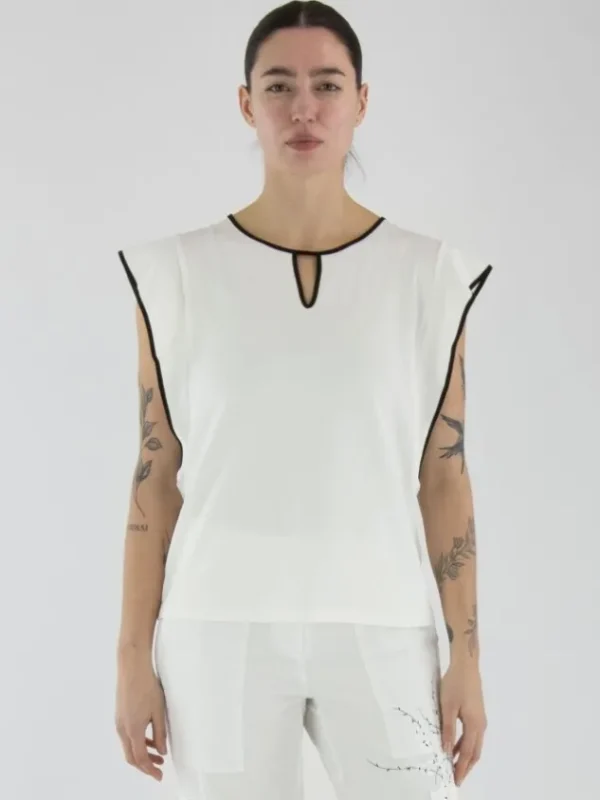 Marc Cain shirts YC 48.31 J14 Cream White