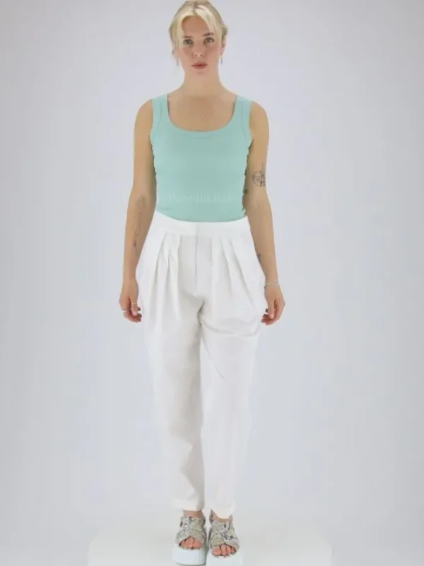 Marc Cain trousers SC 81.51 W80 Cream White