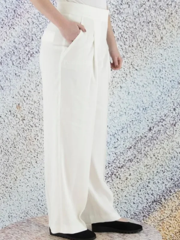 Marc Cain trousers UC 81.42 W47 Cream White