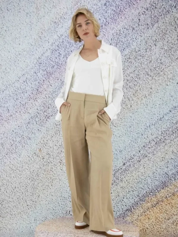 Marc Cain trousers UC 81.42 W47 Beige