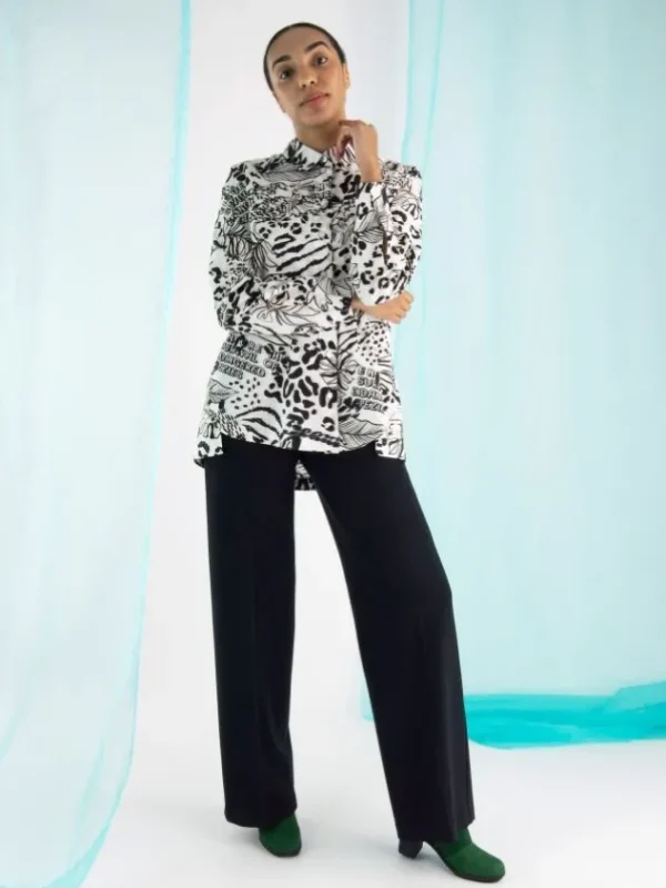 Marc Cain trousers WC 81.10 J42 Black