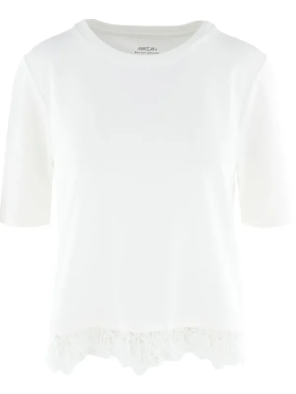 Marc Cain trousers YC 48.36 J14 Cream White