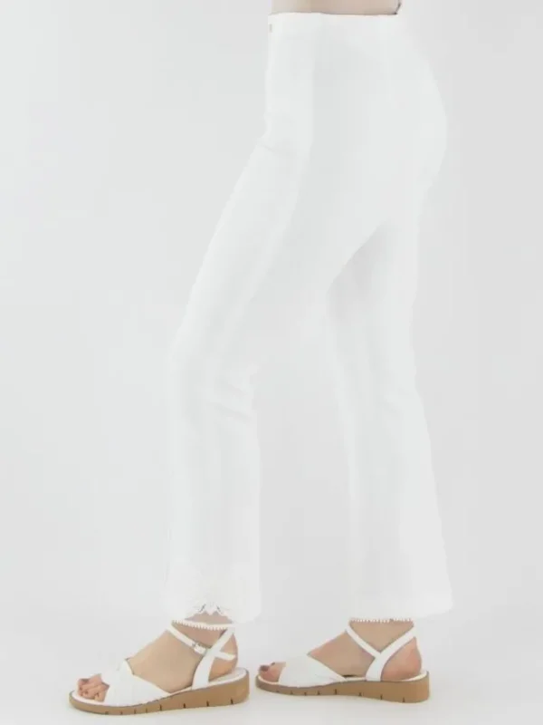 Marc Cain trousers YC 81.34 J23 Cream White