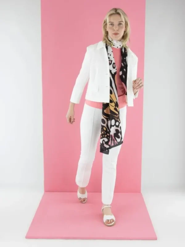 Marc Cain trousers YC 81.34 J23 Cream White