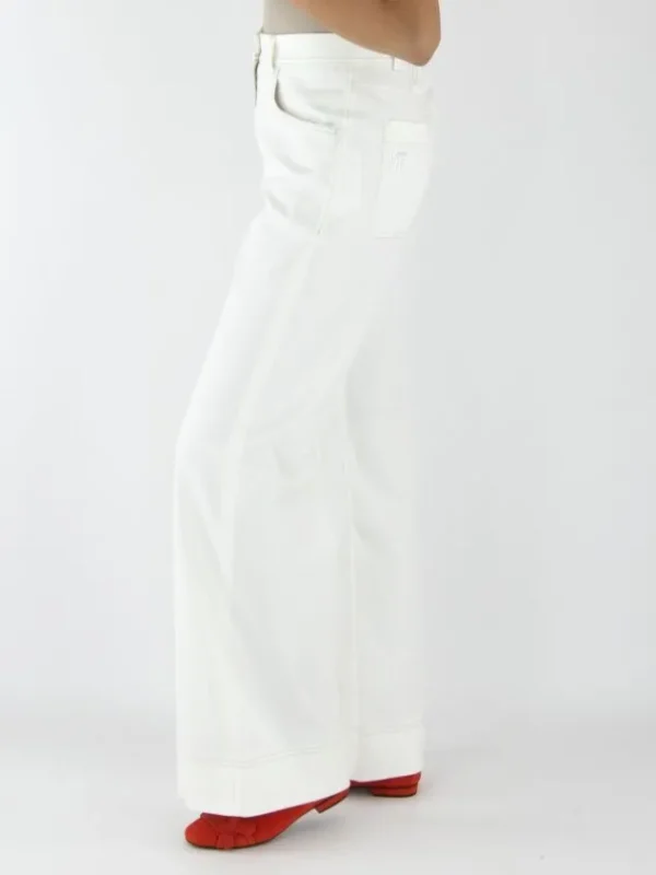 Marc Cain trousers YS 81.46 W47 Cream White