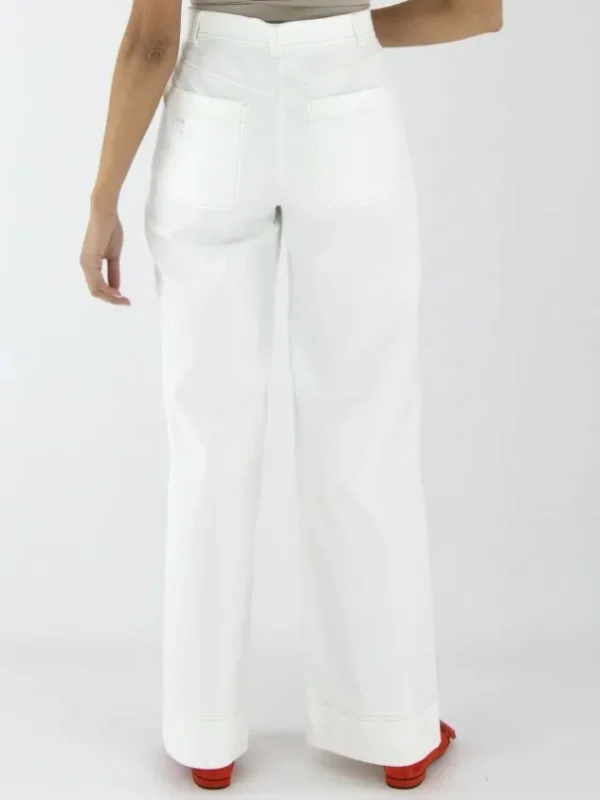 Marc Cain trousers YS 81.46 W47 Cream White