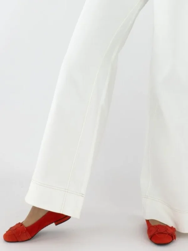 Marc Cain trousers YS 81.46 W47 Cream White