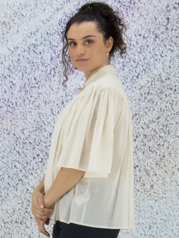 Peserico blouses S016197L1 00481 Cream White