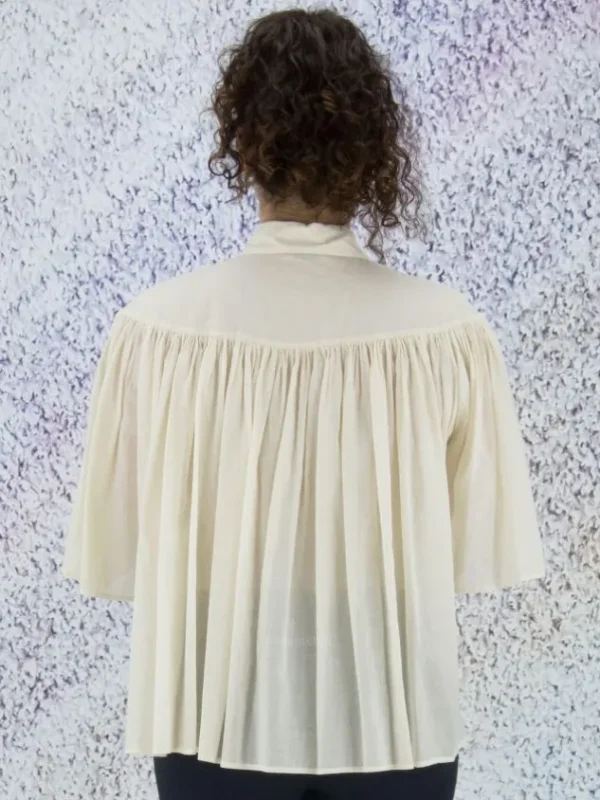 Peserico blouses S016197L1 00481 Cream White