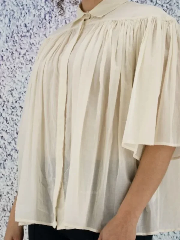 Peserico blouses S016197L1 00481 Cream White