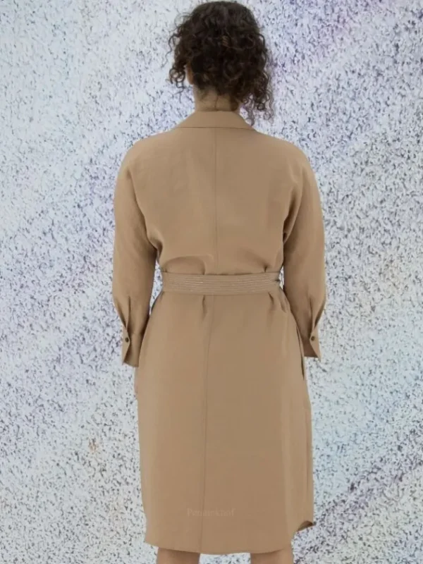 Peserico dresses S02108A 01504 Camel