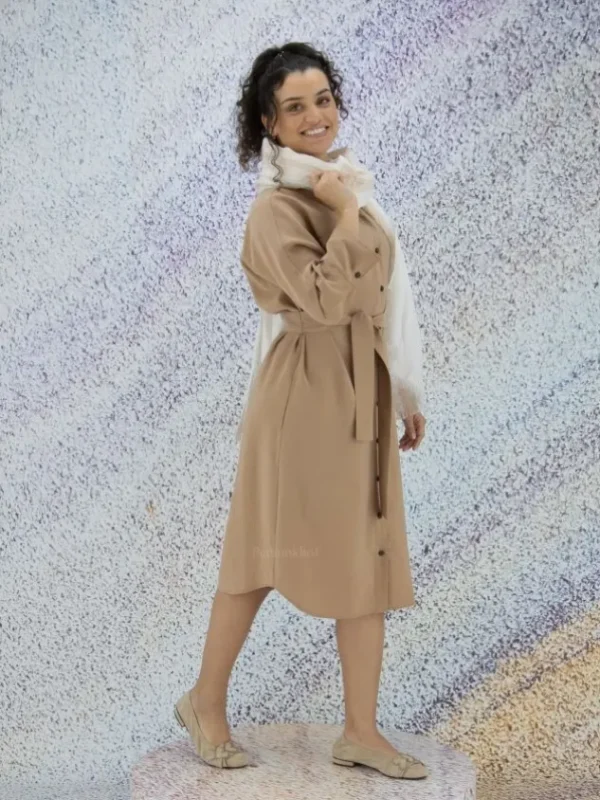 Peserico dresses S02108A 01504 Camel