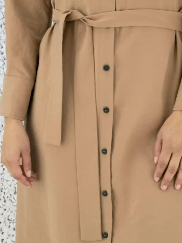 Peserico dresses S02108A 01504 Camel