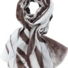 Stroke scarves 723S147 Brown